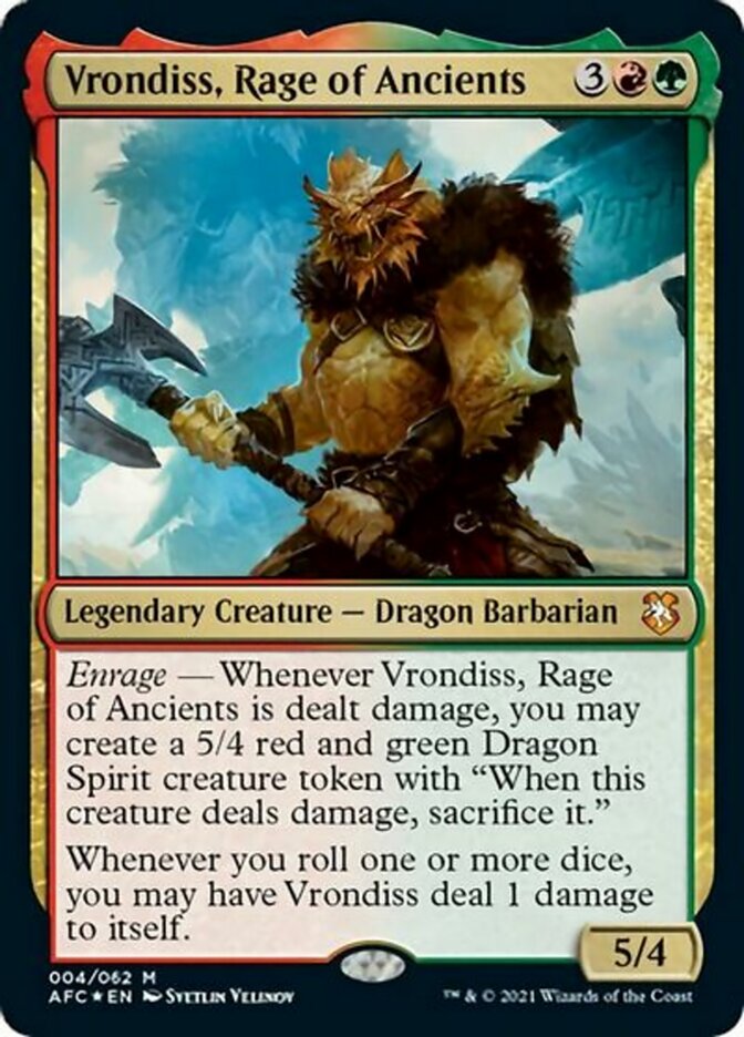 Vrondiss, Rage of Ancients (Display Commander) [Dungeons & Dragons: Adventures in the Forgotten Realms Commander] | Game Haven TX