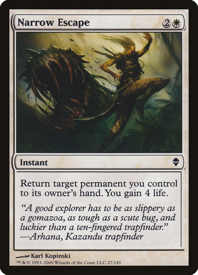Narrow Escape [Zendikar] | Game Haven TX
