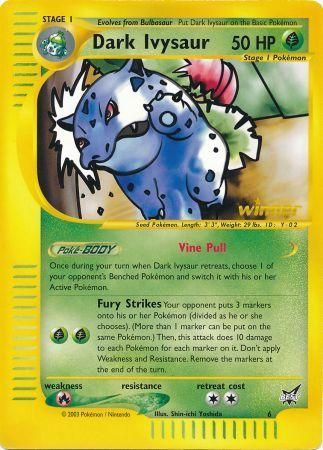 Dark Ivysaur (6) (Winner) (Jumbo Card) [Best of Promos] | Game Haven TX