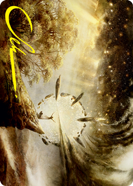 Harness Infinity Art Card (Gold-Stamped Signature) [Strixhaven: School of Mages Art Series] | Game Haven TX