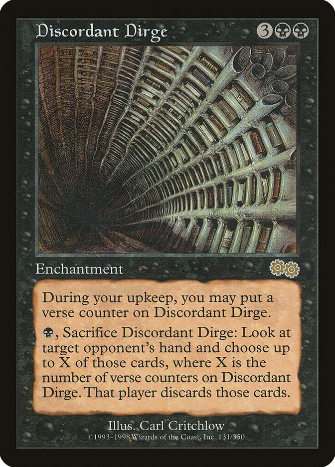 Discordant Dirge [Urza's Saga] | Game Haven TX
