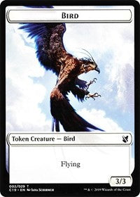 Bird (002) // Sculpture Double-sided Token [Commander 2019 Tokens] | Game Haven TX