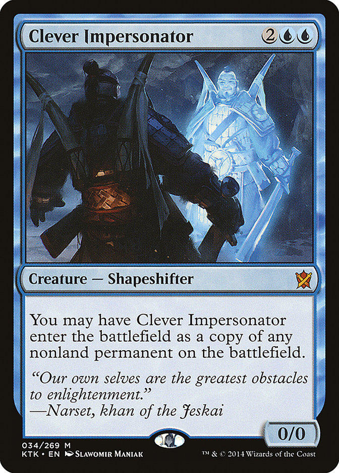 Clever Impersonator [Khans of Tarkir] | Game Haven TX