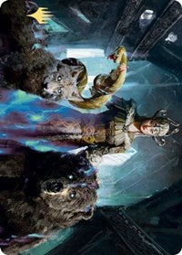 Kolvori, God of Kinship Art Card (Gold-Stamped Signature) [Kaldheim: Art Series] | Game Haven TX