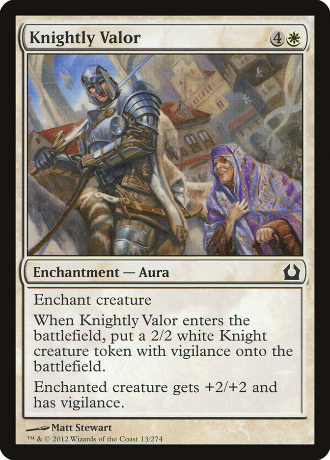 Knightly Valor [Return to Ravnica] | Game Haven TX