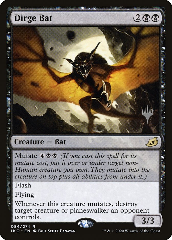 Dirge Bat (Promo Pack) [Ikoria: Lair of Behemoths Promos] | Game Haven TX