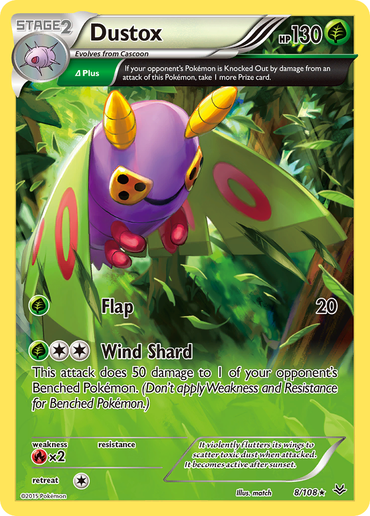Dustox (8/108) [XY: Roaring Skies] | Game Haven TX
