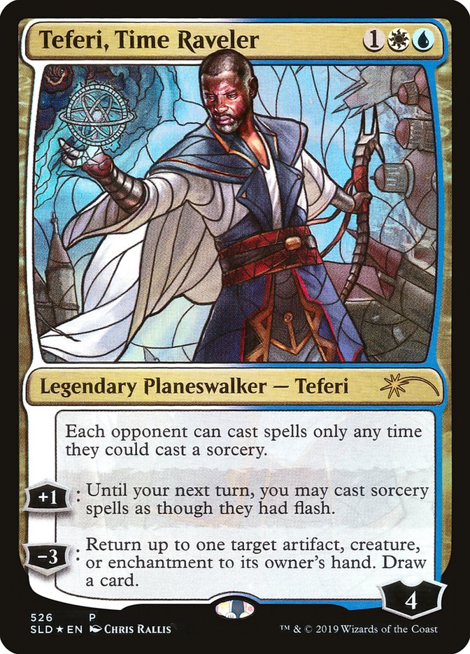 Teferi, Time Raveler (Stained Glass) [Secret Lair Drop Promos] | Game Haven TX