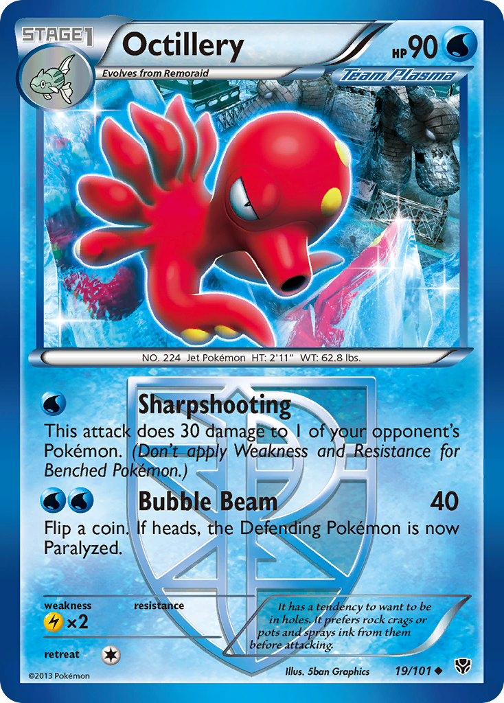 Octillery (19/101) [Black & White: Plasma Blast] | Game Haven TX