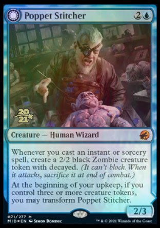 Poppet Stitcher // Poppet Factory [Innistrad: Midnight Hunt Prerelease Promos] | Game Haven TX