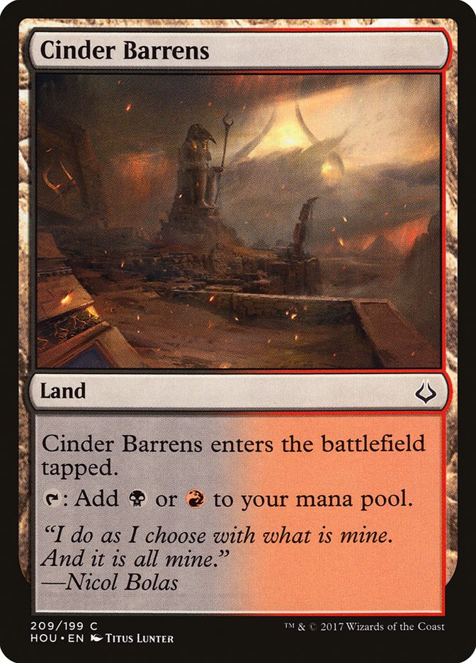 Cinder Barrens [Hour of Devastation] | Game Haven TX