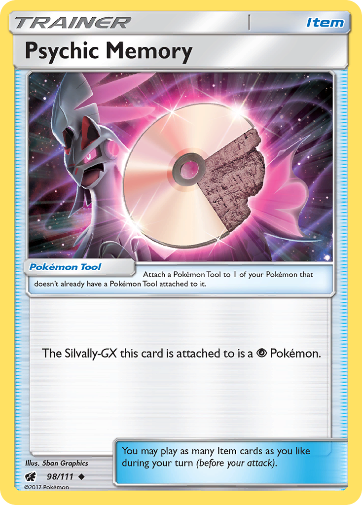 Psychic Memory (98/111) [Sun & Moon: Crimson Invasion] | Game Haven TX