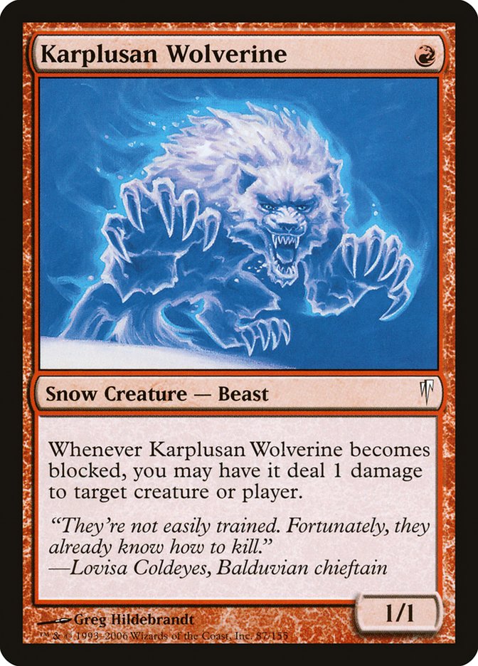 Karplusan Wolverine [Coldsnap] | Game Haven TX