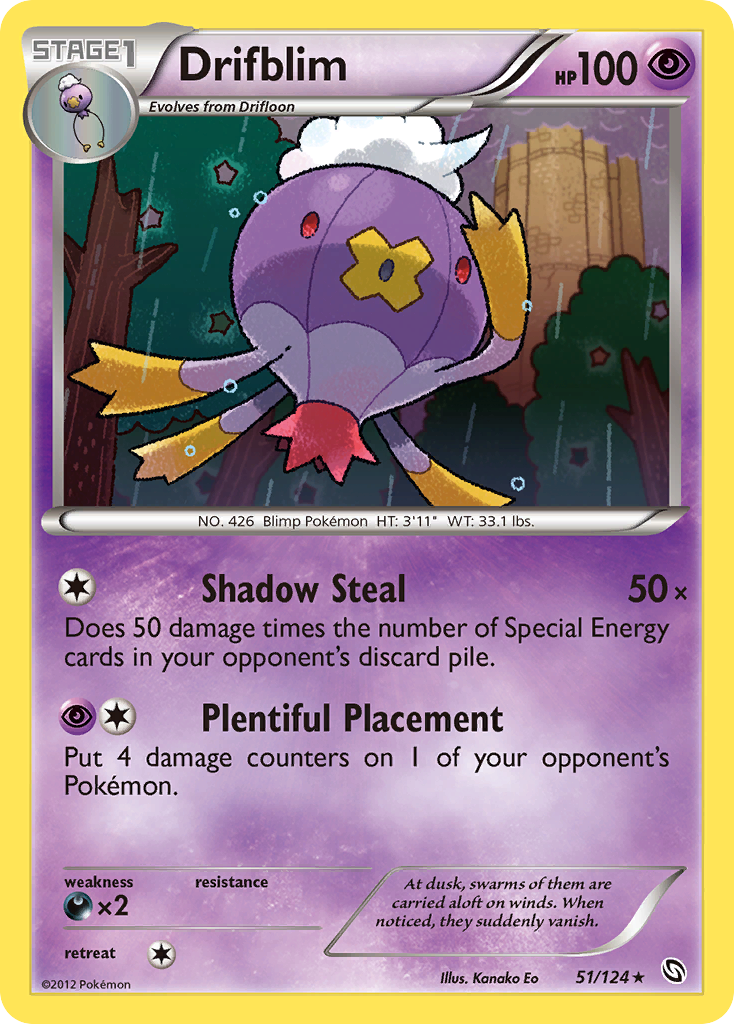 Drifblim (51/124) [Black & White: Dragons Exalted] | Game Haven TX