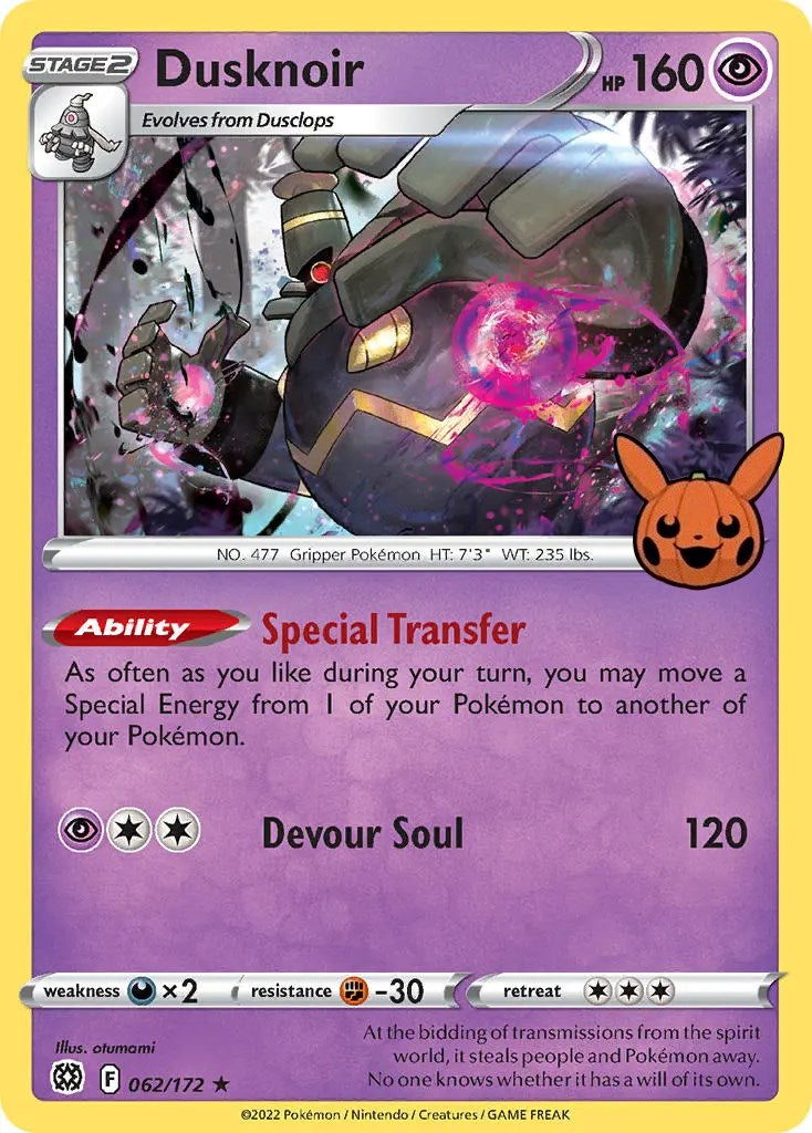 Dusknoir (062/172) [Trick or Trade] | Game Haven TX