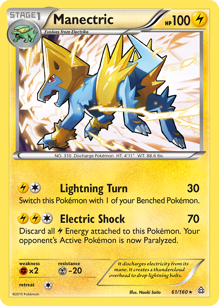 Manectric (61/160) [XY: Primal Clash] | Game Haven TX