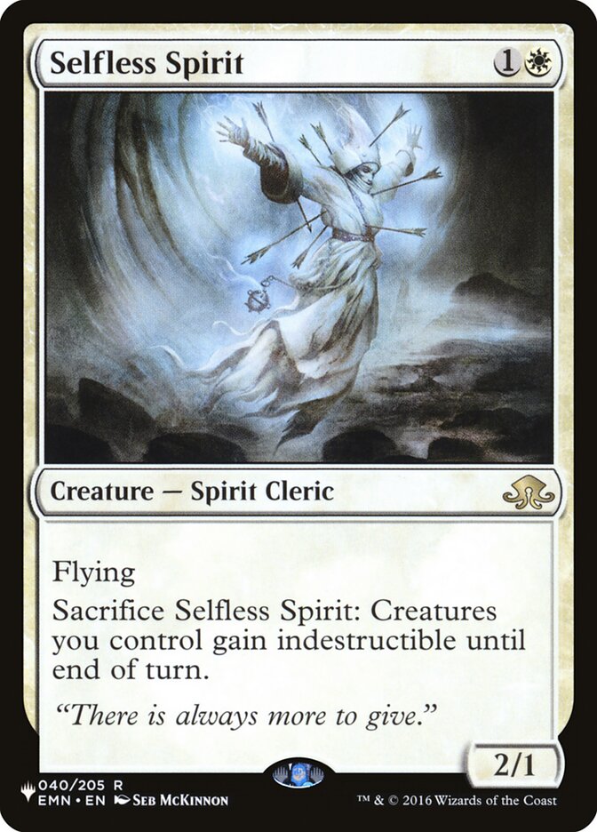 Selfless Spirit [The List] | Game Haven TX