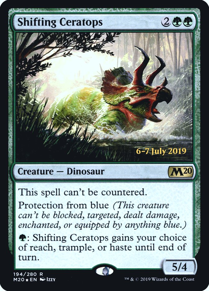 Shifting Ceratops [Core Set 2020 Promos] | Game Haven TX