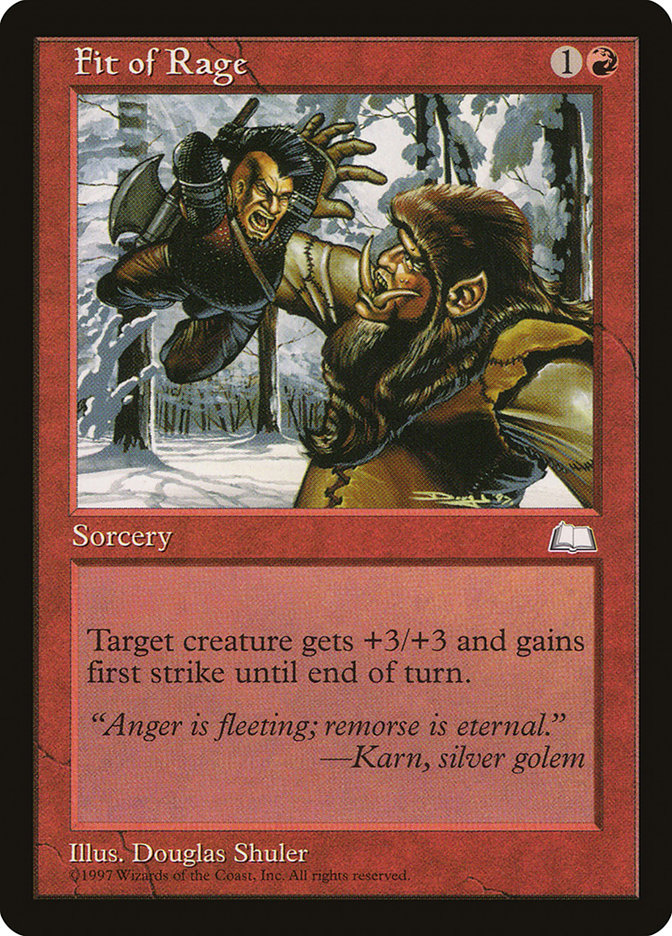 Fit of Rage [Weatherlight] | Game Haven TX
