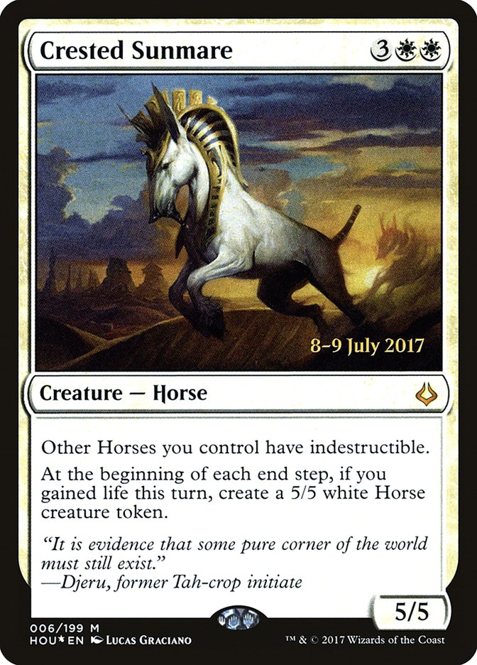 Crested Sunmare [Hour of Devastation Promos] | Game Haven TX