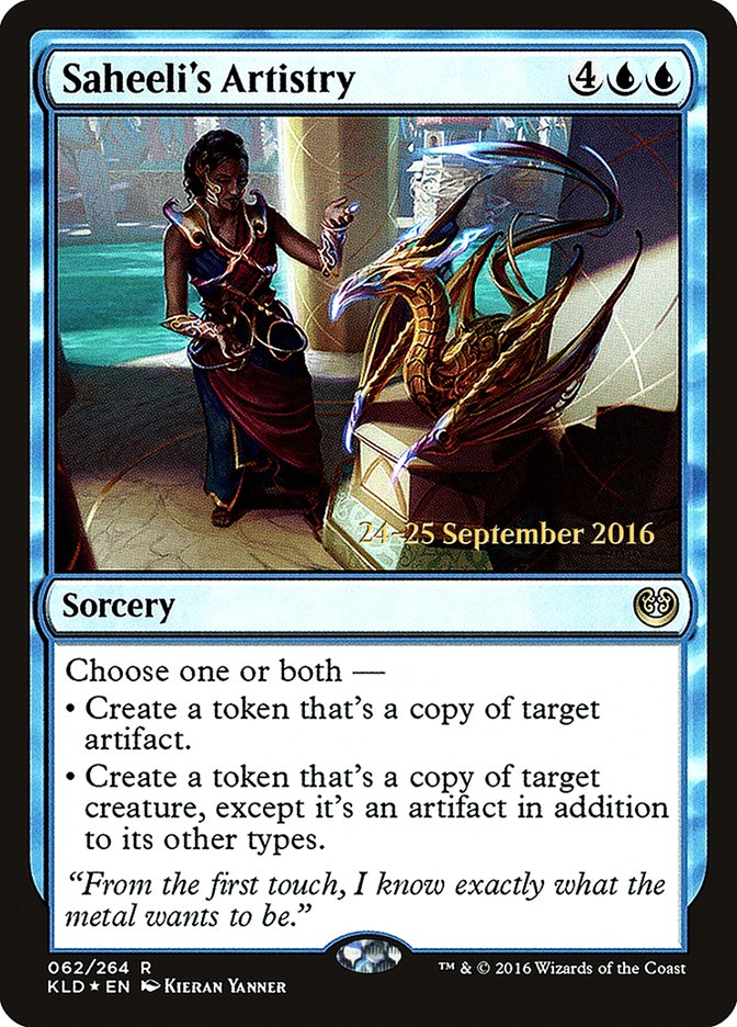 Saheeli's Artistry [Kaladesh Promos] | Game Haven TX