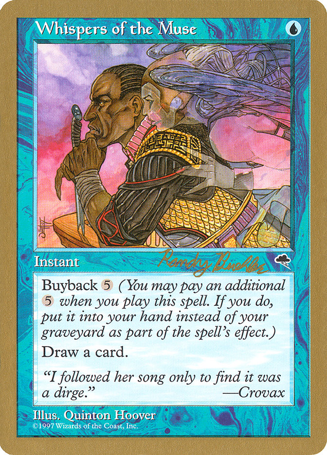 Whispers of the Muse (Randy Buehler) [World Championship Decks 1998] | Game Haven TX