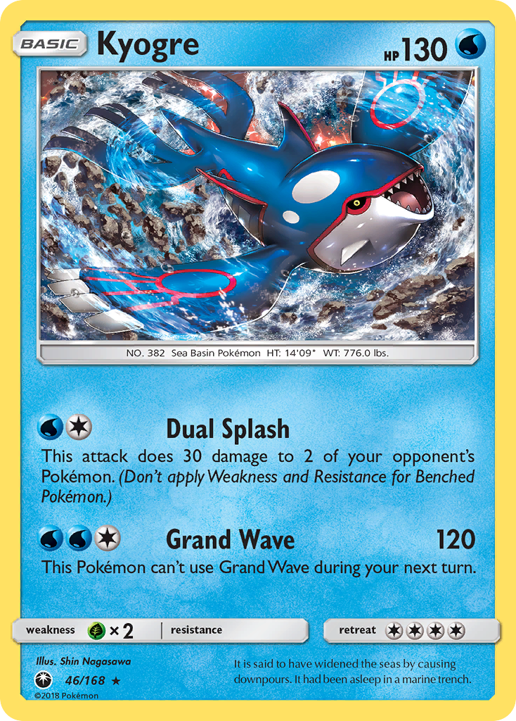 Kyogre (46/168) [Sun & Moon: Celestial Storm] | Game Haven TX