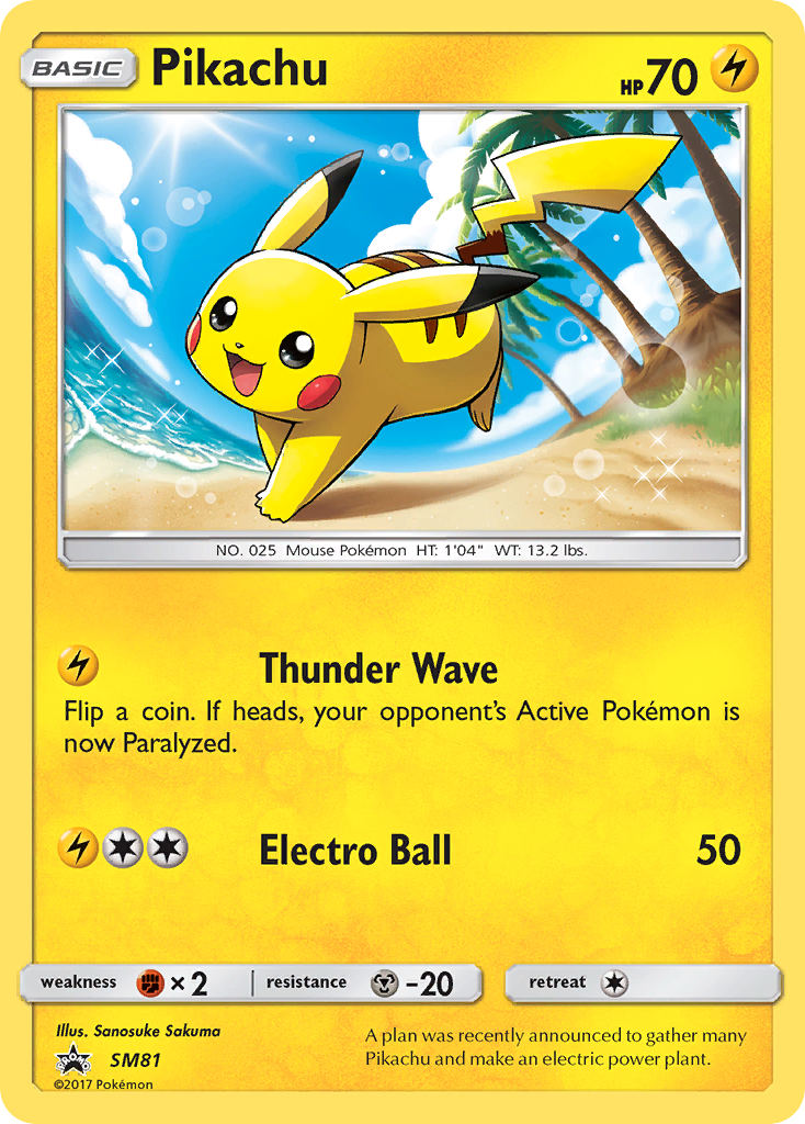 Pikachu (SM81) [Sun & Moon: Black Star Promos] | Game Haven TX