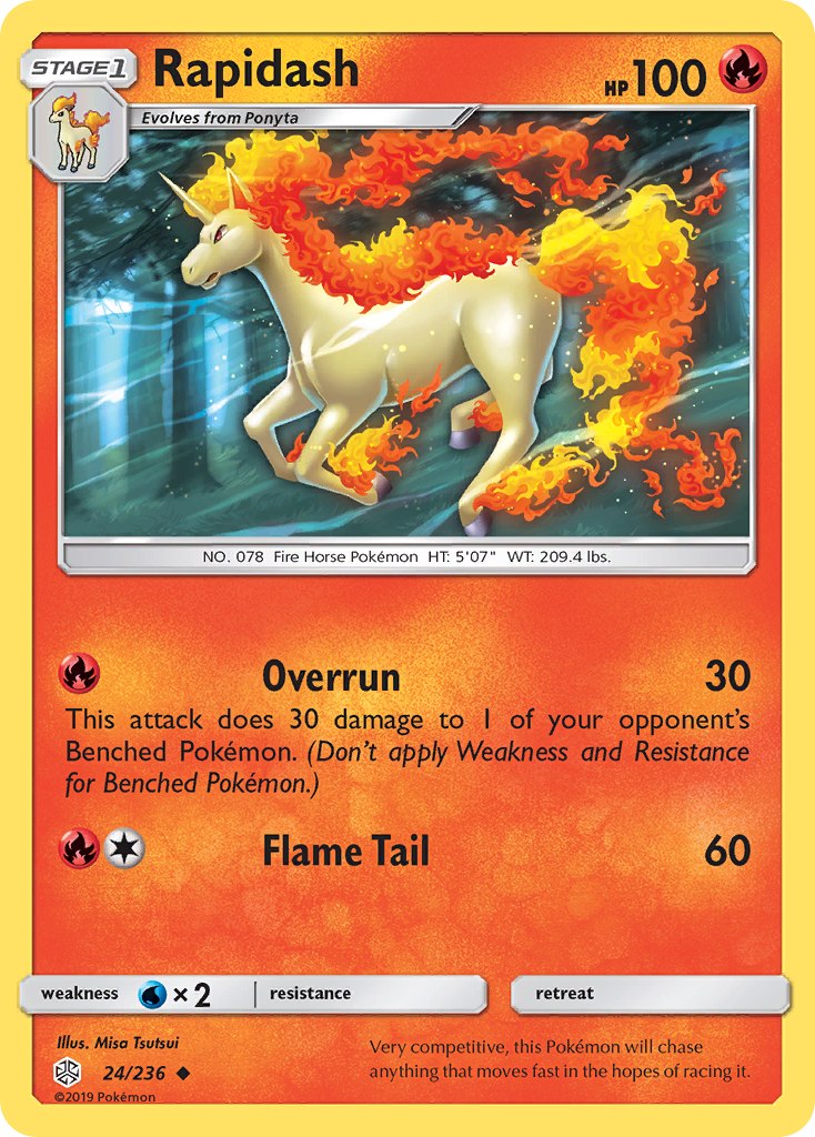 Rapidash (24/236) [Sun & Moon: Cosmic Eclipse] | Game Haven TX