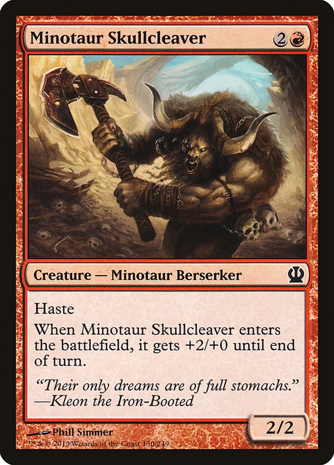 Minotaur Skullcleaver [Theros] | Game Haven TX