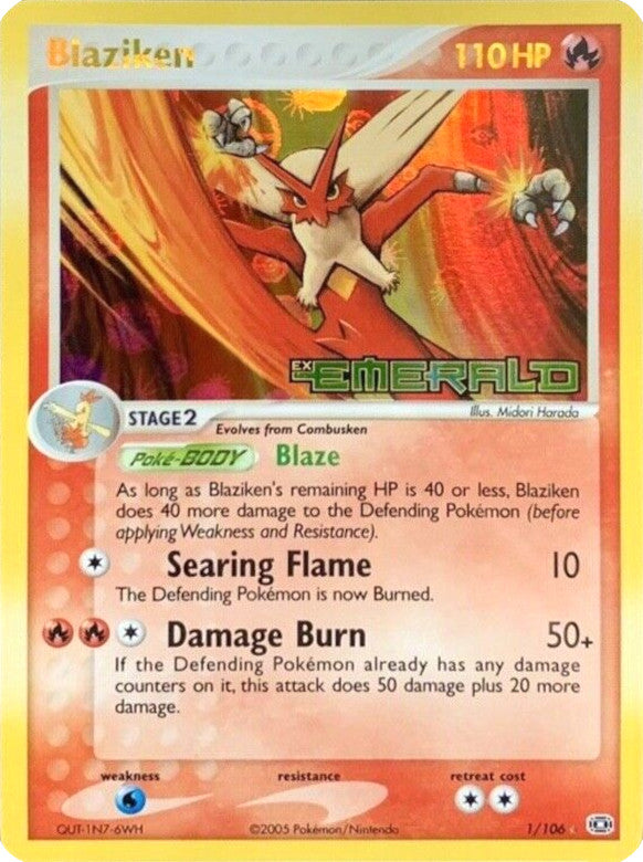 Blaziken (1/106) (Stamped) [EX: Emerald] | Game Haven TX
