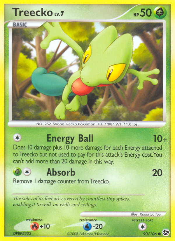Treecko (90/106) [Diamond & Pearl: Great Encounters] | Game Haven TX