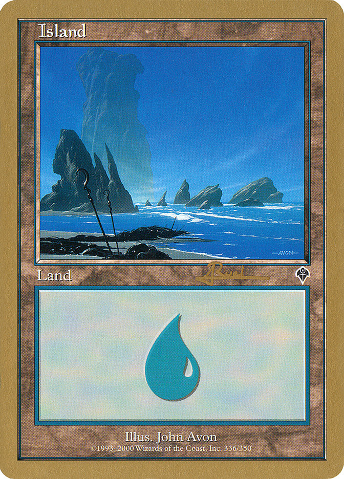 Island (ar336) (Antoine Ruel) [World Championship Decks 2001] | Game Haven TX