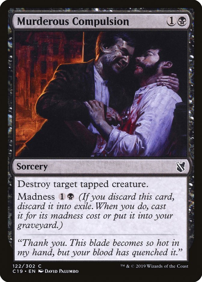 Murderous Compulsion [Commander 2019] | Game Haven TX