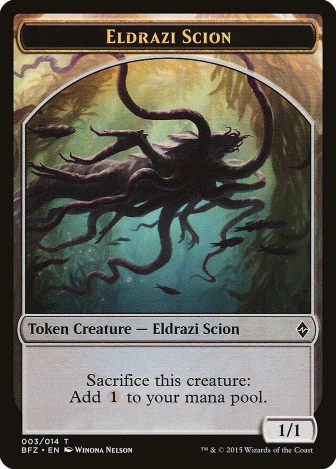 Eldrazi Scion (003/014) [Battle for Zendikar Tokens] | Game Haven TX