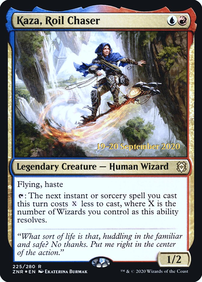 Kaza, Roil Chaser [Zendikar Rising Promos] | Game Haven TX