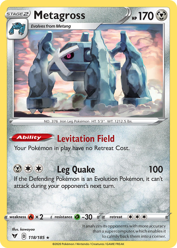 Metagross (118/185) [Sword & Shield: Vivid Voltage] | Game Haven TX