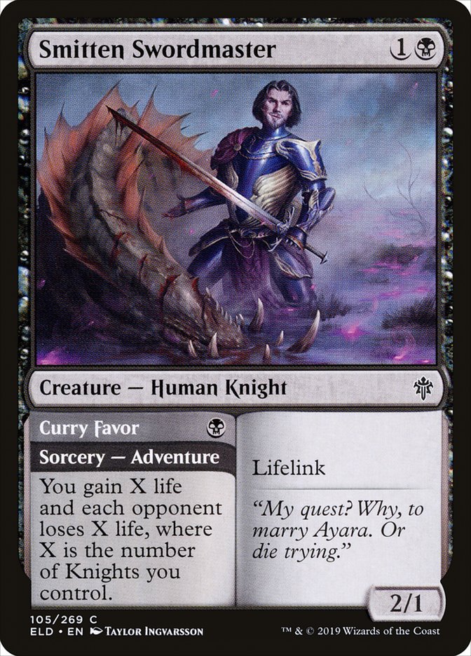 Smitten Swordmaster // Curry Favor [Throne of Eldraine] | Game Haven TX