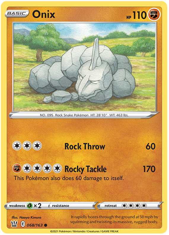 Onix (068/163) [Sword & Shield: Battle Styles] | Game Haven TX