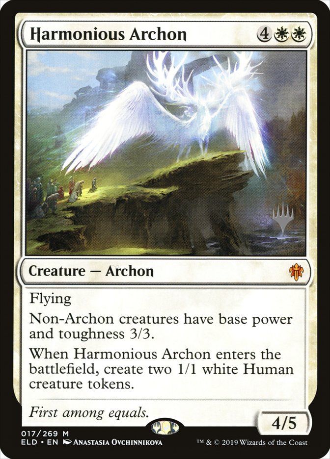 Harmonious Archon (Promo Pack) [Throne of Eldraine Promos] | Game Haven TX