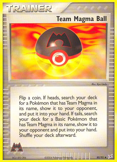 Team Magma Ball (80/95) [EX: Team Magma vs Team Aqua] | Game Haven TX