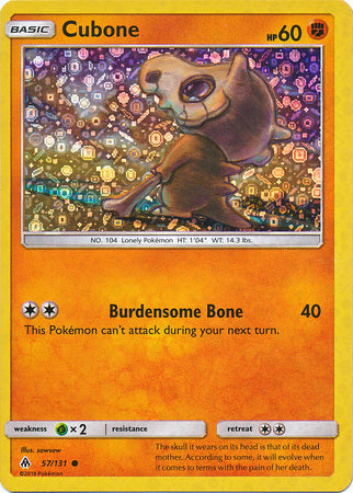 Cubone (57/131) (General Mills Promo) [Sun & Moon: Forbidden Light] | Game Haven TX
