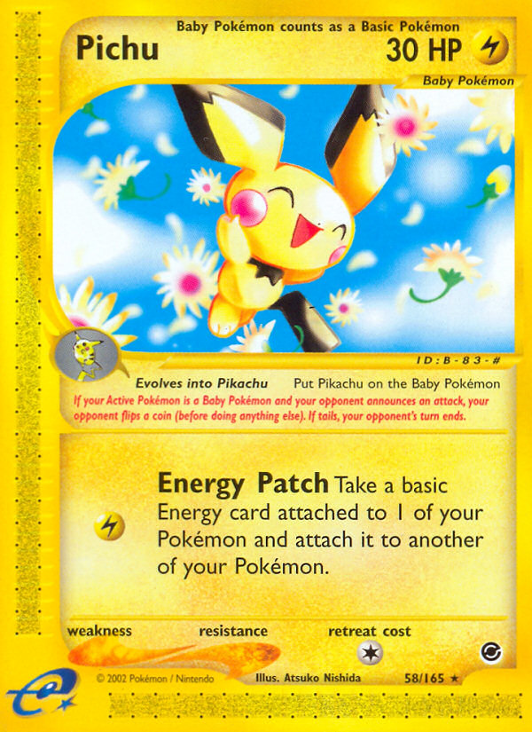 Pichu (58/165) [Expedition: Base Set] | Game Haven TX