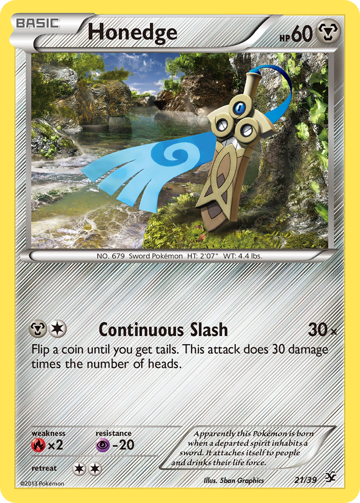 Honedge (21/39) [XY: Kalos Starter Set] | Game Haven TX