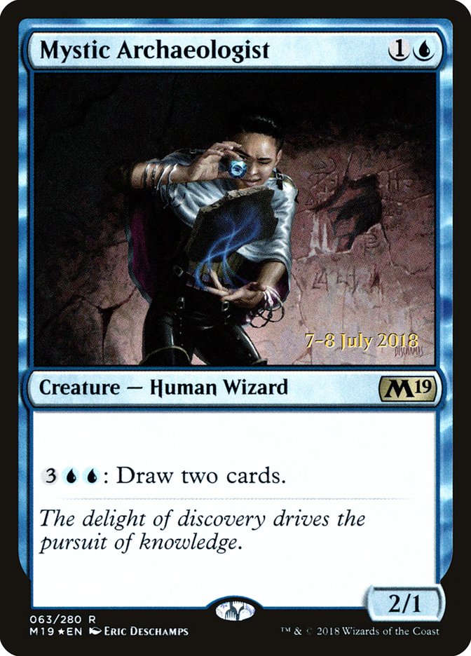 Mystic Archaeologist [Core Set 2019 Promos] | Game Haven TX