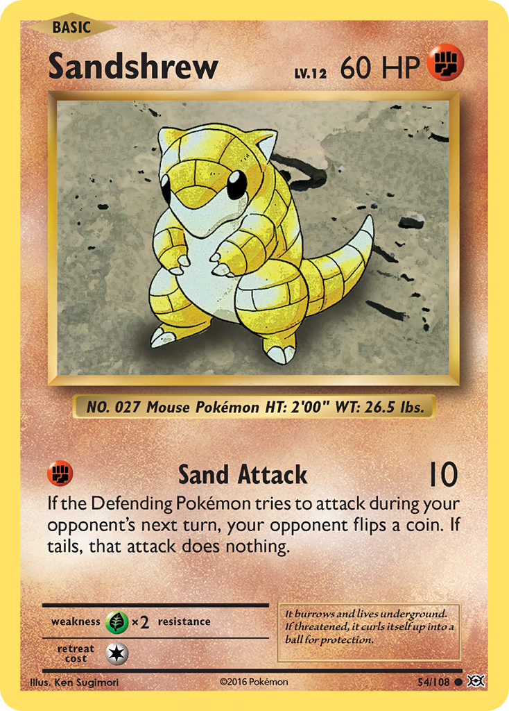 Sandshrew (54/108) [XY: Evolutions] | Game Haven TX