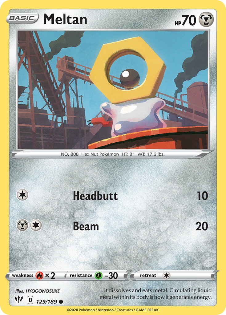 Meltan (129/189) [Sword & Shield: Darkness Ablaze] | Game Haven TX