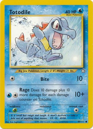 Totodile (80/111) [Neo Genesis Unlimited] | Game Haven TX
