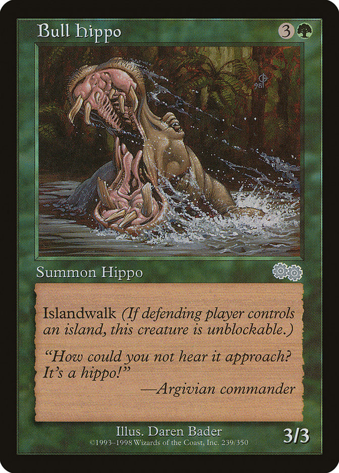 Bull Hippo [Urza's Saga] | Game Haven TX