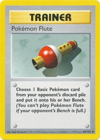 Pokemon Flute (86/102) [Base Set Shadowless Unlimited] | Game Haven TX